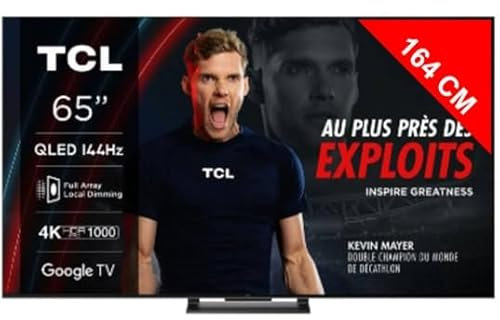 TCL TV QLED 4K 164 cm TV 4K QLED 65QLED870 Google TV