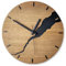 Wanduhr in Holzoptik modern mit Linien ohne Tickgeräusche und Lautlos- Ausgefallene Wanduhr mit Quarz Uhrwerk für Wohnzimmer, Büro, Küche Schlafzimmer oder als Deko. EIN Hingucker ohne Ticken