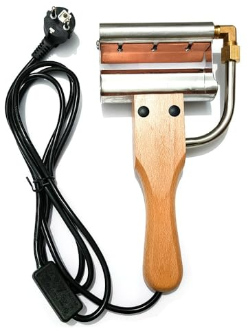 Danive Elektrischer Honig-Extraktor, Entdeckelungsmesser, Werkzeug mit Holzgriff, Entdeckelungsgabel für Imkereibedürfnisse