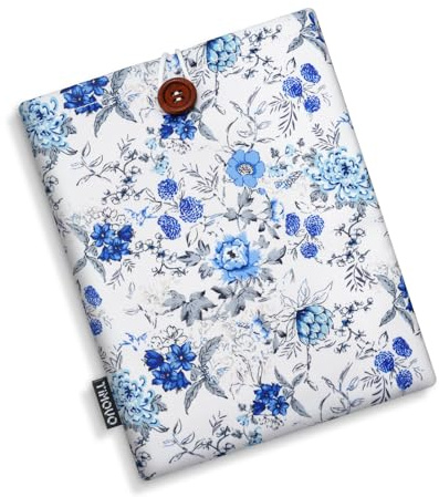 TiMOVO Custodia per 7 E-Reader, Paperwhite e Colorsoft Signature Edition (uscita 2024), Custodia Protettiva per 6-7 pollici Kobo eBook, Bianco & Blu