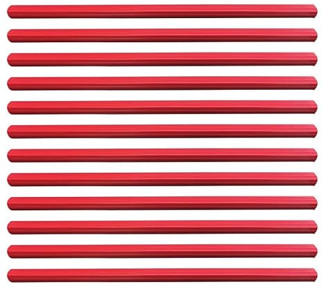 10PCS A4 Slide Binders Red Binding Bars Slide Grip,Plastic Spine Bars Sliding Binders for File Report Project Presentation Office Document Supplies 30.5 * 1CM