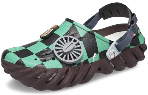 Crocs Unisex-Adult Demon Slayer Echo Clogs, Tanjiro Kamado, 12 UK Men / 14 UK Women