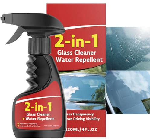 Detergente Parabrezza,120ml Antiappannante per Detailing Auto - Rimuovitore Pellicola Olio Vetri E Pulitore Specchi,Per Manutenzione Veicoli Camper Casa Interno Esterno