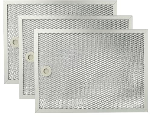 vhbw 3 x filter metallfettfilter ersättning för AEG 50240208004, 50232705009, 4055468484 för köksfläkt – 31,7 x 23,25 x 0,9 cm, metall