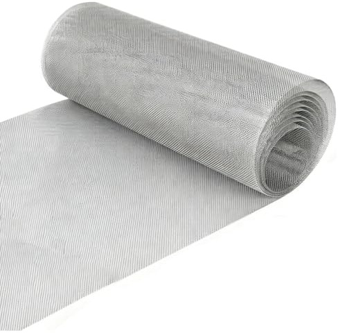 20 malla de acero inoxidable con filtro de alambre, malla fina de 1 mm, ancho de malla de 40 x 200 cm, malla metálica de acero inoxidable 304 como alambre para aviarios, alambre de conejo, rejilla