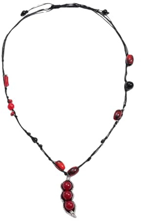 Collier de perles en alliage et acrylique pendentif haricot ovale unique conception de superposition de zircon étincelant chaîne de clavicule pour les styles pendentif haricot ovale chaîne de collier
