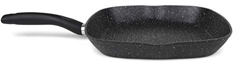 Orbegozo RUF 1028 Sartén Grill de Aluminio Forjado con Superficie Antiadherente, 28 cm de Diámetro, Apto para Todo Tipo de Fuegos, No Contiene PFOA