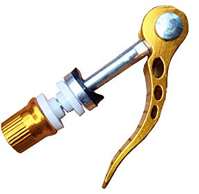 DAZISEN Fahrrad Sattelklemme - Spieße Bolzen Schnelle Veröffentlichung für Mountainbike Zubehör,Gelb (1 Stück),60 * 65mm