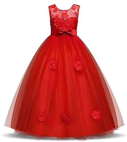 Discoball Girls Princess Dress Big Girls Evening Party Floor Length Dress Kids Bridesmaid Wedding Party Pageant Vintage Dresses