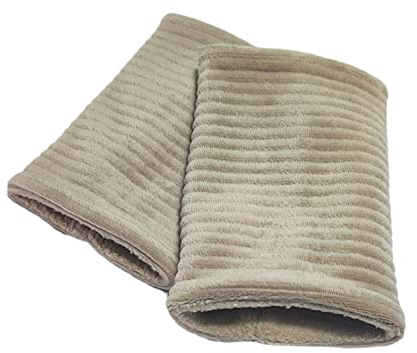 Britta Meier Nicki-Cord-Armstulpen aus der Nähwerkstatt (Dunkel -Beige)
