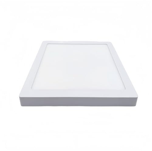 ONSSI Plafoniera LED 24 W 2400 lm, quadrata 300 x 300 mm, bianco freddo (CCT dimmerabile in bianco neutro-caldo), superficie del pannello LED, cornice bianca