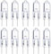 OakGlow G6.35 Lampadina Alogena 12V 20W/35W/50W - Lampadario in Cristallo, Proiettore, Illuminazione da Incasso - JC Lampada a Bassa Tensione con Filamento Assiale (Confezione da 10) 12V 20W