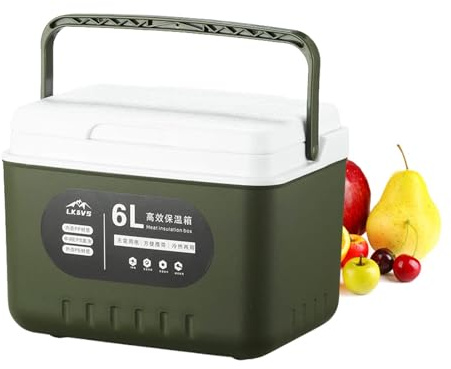 refrigeratore per ghiaccio – 5,4 litri di ghiaccio resistente, borsa termica per alimenti | refrigeratore da viaggio personale per campeggio, spiaggia, picnic, feste, refrigeratore portatile