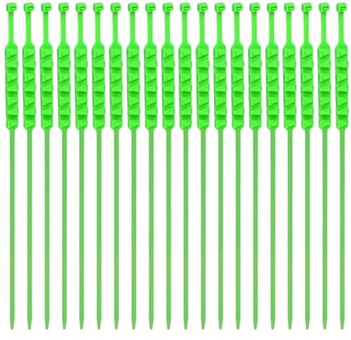 20Pcs Zip Tie Snow Chains for Motorbike/Ebike 20 inch Nylon Snow Chains for Emergency Security Winter Driving Green