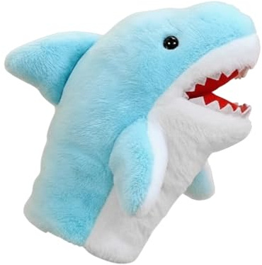 Marioneta de Mano de Tiburón - de Móvil de Felpa, de títere de Tiburón Duradero, títeres de Mano interactivos para, Juguetes de Marionetas de Peluche, Marido