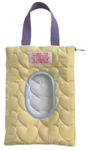 Wet Wipe Dispenser - Cotton 23 x 17 cm | Quilted Travel Towel Dispenser Bag with Wet Wipe Holder Pocket for Bathroom, Car, Daily Travel, Toilet, Commuter Approx