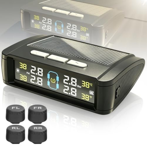 BORDEAG TPMS, sistema di controllo della pressione degli pneumatici, 94 x 67 x 29 mm, TPMS, sensore di pressione dei pneumatici, sistema di monitoraggio della pressione dei pneumatici per auto, SUV