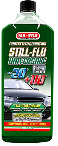 Ma-Fra Still-Flu Universale, Liquido Protettivo Permanente per Radiatori con Duplice Azione Anticongelante e Refrigerante, 1000ml