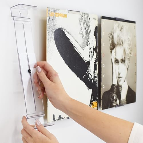 CollectorMount Montage sur Album Disque Vinyle et Montage Mural, Invisible et Réglable, Lot de 5