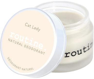 Routine. Natural and Aluminum Free Deodorant (2 Fluid Oz.) for Women and Men | Cat Lady | Coconut, Cocoa, Pineapple and Vanilla (Cream Jar Formula)