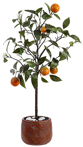 SAFAVIEH Home Collection Faux Artificial Decorative Orange 33-inch Potted Tree (Fully Assembled)