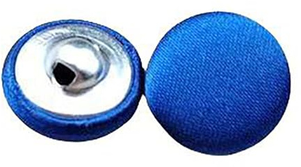20 Pcs Satin Covered Metal Shank Buttons Cloth Buttons for Wedding Dress Tuxedo Suits
