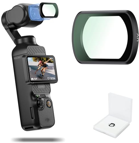 Magnetiskt UV-filter för DJI Osmo Pocket 3 Creator Combo, lätt linsskyddande filter med torka för fick3, ultratunt ram HD optisk och multibelagd med torka