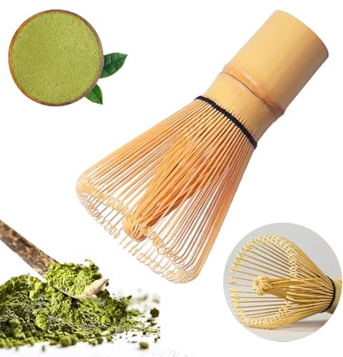 Bamboo Whisk Matcha Whisk, Handcrafted Bamboo Chasen, Traditional Set for Matcha Tea Preparation, Authentic Japanese Tea Ceremony Tool