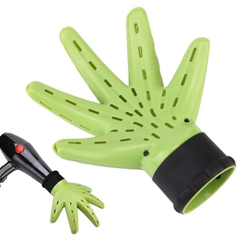 Attachement du diffuseur de cheveux pour sèche-linge - diffuseur de sèche-cheveux en forme de main pour les cheveux bouclés et ondulés - outil de style léger pour la maison, les voyages et l