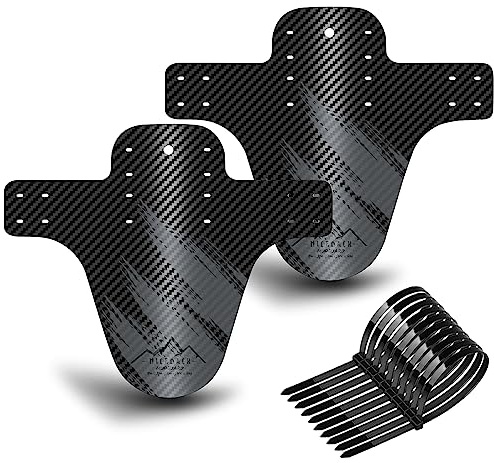 NICEDACK Guardabarros MTB, Guardabarros Bicicleta Montaña, MTB Mudguard Delantero y Trasero Compatible se Adapta a 26 650B 27,5 29 Pulgadas de Bici y Bicicleta Fat Mud Guard (Gris)