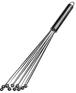 F Fityle Frusta a Sfera in Acciaio Inossidabile Frusta per da Cucina a Mano Salse Portatili Multifunzionali Crema Frullino per Le a Sfera I, Stile a