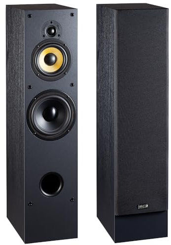 Davis Acoustics Mia 200 Noir - Colonne 3 Voies/3 Haut-parleurs - Enceinte Vendue à la Paire