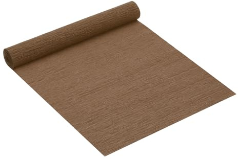 PATIKIL Rotolo di Carta Crespa da 8,2Ft, 1 Rotolo Larghezza 10 Foglio di Carta Crespa Morbida per Realizzare Fiori Artigianali, Confezioni Regalo, Decorazioni, Marrone