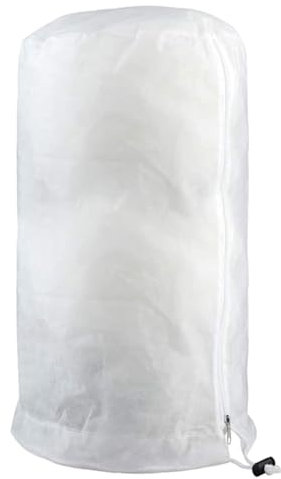 Protection hivernale pour plantes, 80 g/m², protection des plantes d'hiver avec cordon de serrage, fermeture éclair, clips de fixation, protection hivernale pour plantes en pot, matériau épais,