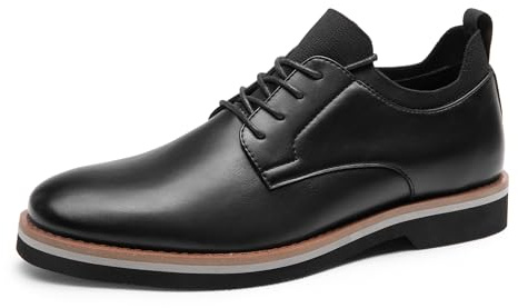 Bruno Marc Men Lace-Up Comfortable Fashion Shoes, Dress Shoes, Business and Party, Wedding,Size 8.5,Black,BMUMOX2508