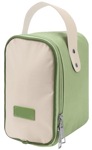 Linkidea Bolsa térmica para tarros de comida, bolsa térmica para refrigerios, bolsas térmicas para el almuerzo para tarros de comida, adecuadas para el trabajo de oficina (Verde, 24 onzas)