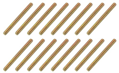 sourcing map 16 Pack Fully All Threaded Rod 1/4 Thread, 2-1/2 Length, Thread Screw Threaded Rod Screw Sofa Foot Screw Bolt for Chair Furniture Mounting Assembly Fastening