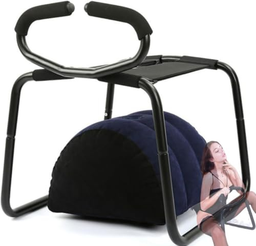 Sex Position Enhancer Chair Sex Furniture Positions Bouncing Mount Stools for Bedroom Bathroom Weightless Love Position Chair Seat Novelty Toy for Couples Adult Riding With Cushion