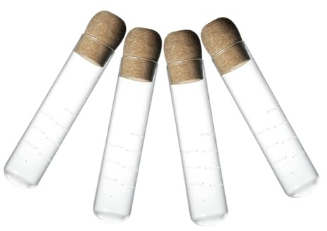 Cabilock 4piezas Colador De Té De Vidrio Transparente Filtro Para Té Tapa De Corcho Reutilizable Para Teteras y Tazas