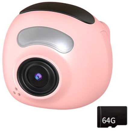 Cámara fina rosa con consecuencias creativas 720P para fotografiar simple, regula ejemplar para niños, jóvenes, uso diario, pequeña cámara digital para niños, rosa