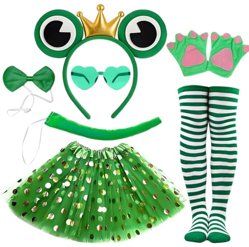 KDFSSIPE Disfraz de Animal,Disfraz Bonito para Mujer,Orejas Cebras Diadema Pajarita Cola de Cebras Cara Pegatinas Piedras Preciosas para Carnaval Halloween Animales Cosplay