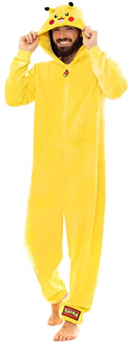 Pokemon Herren Schlafoveralls Pikachu Gelb X-Large