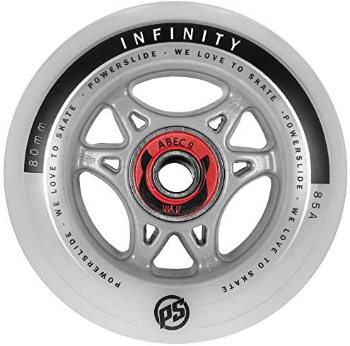 Powerslide Roues Roller Infinity RTR ABEC9/Spacer (Pack de 4) 80