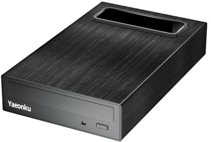 Yaeonku 4-in-1 Externes Blu ray Laufwerk, 16X USB 3.0 und Typ-C Leistungsstarke Desktop Externes Bluray Laufwerk Brenner DVD Brenner Optisches Laufwerk Ladegerät HDD Gehäuse USB HUB für Mac/PC