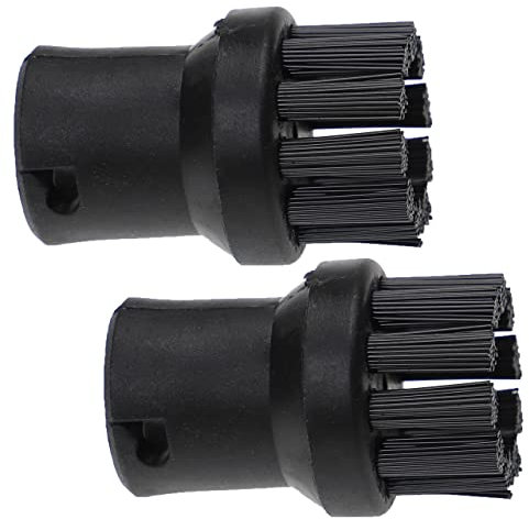 vhbw 2X Rundbürste kompatibel mit Kärcher SI 2.600 CB, SI 4.100 CB 1.512-376.0, SG 4/4, SI 4 Dampfreiniger - Dampfbürste
