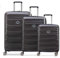 DELSEY PARIS Koffer-Set 3-teilig für Damen und Herren | Reise-Trolleys 50 x 32 x 78 cm aus hochwertigem, robustem Polycarbonat Material | Erweiterbar & Teleskopgriff| Meteor Serie