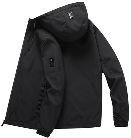 Softshelljacke für Herren Wasserdicht Winddicht Winterjacke übergangsjacke Warme Windbreaker Funktionsjacke Outdoorjacke für Wandern Fahrrad Camping Leichte Dünne Herrenjacke