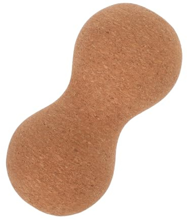 NOLITOY Peanut Shape Massage Ball Softwood Cork Double Roller for Muscle Relief Fitness