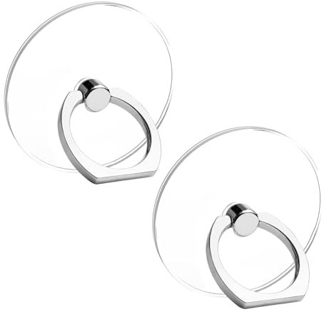 2 unidades de soporte para teléfono móvil, anillo transparente para teléfono móvil, soporte para dedos, agarre para teléfono móvil, soporte pequeño para teléfono móvil