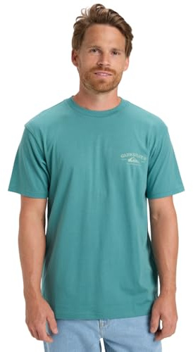 Quiksilver Anchor Lockup SS - Camiseta de Manga Corta, Color Verde